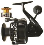 Osprey spinning reels for fresh and saltwater max drag 20kg. Spinning reels with aluminium alloy body and stainless pinion. Baitrunner spinning reels.